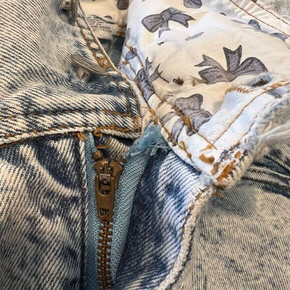 Vintage Jordache Y2K Bow Belt Loop High Waist Stone Wash Jeans Size 7/8 - Picture 7 of 11